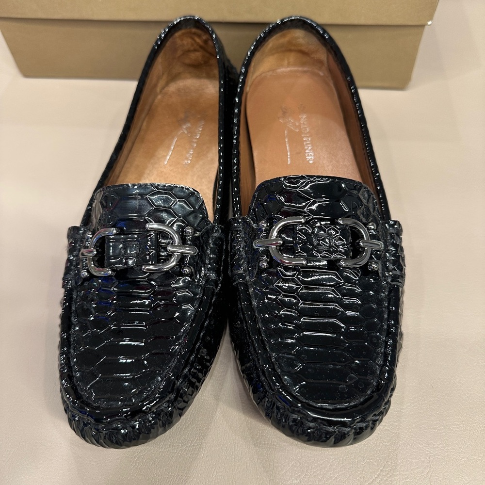 Donald Pliner Python Print Loafers - image 8